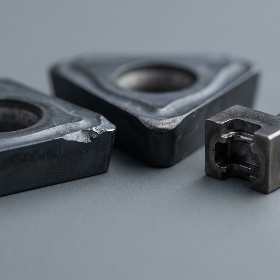 Hardened cutting tools and small inserts before repair welding
